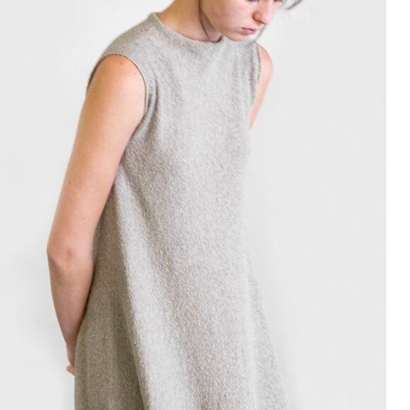 Lauren Manoogian Cotton Bouclé  Shell Dress Size 1 Small Pumice Taupe NWT $530 - Picture 15 of 16